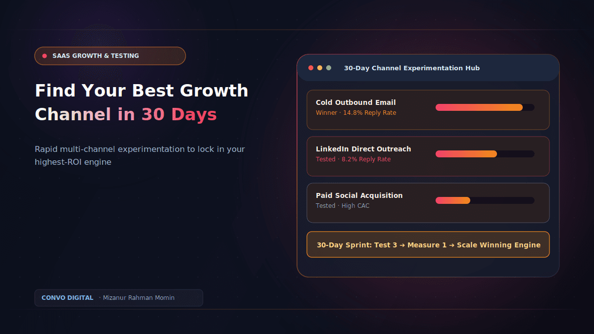 Find your best channel in 30 days