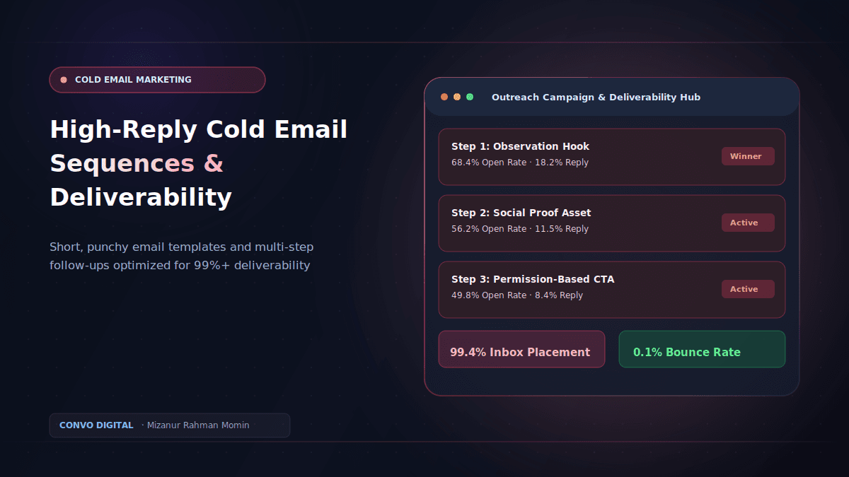 High-Reply Cold Email Sequences: Subject Lines & Follow-ups