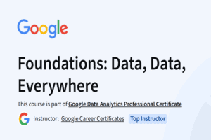 Course Review: Foundations: Data, Data, Everywhere by Google Career Certificates (Coursera)