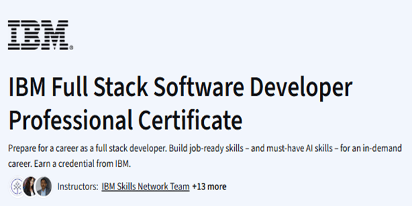 IBM Full Stack Software Developer Professional Certificate