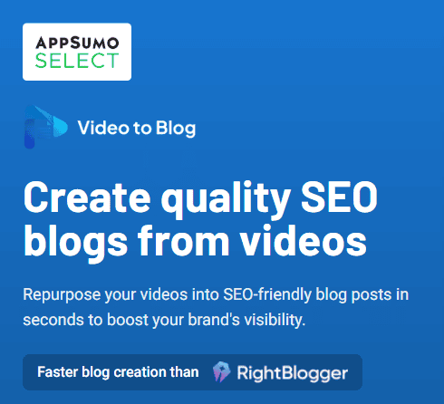 Video To Blog lifetime deal review