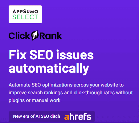 ClickRank lifetime deal review