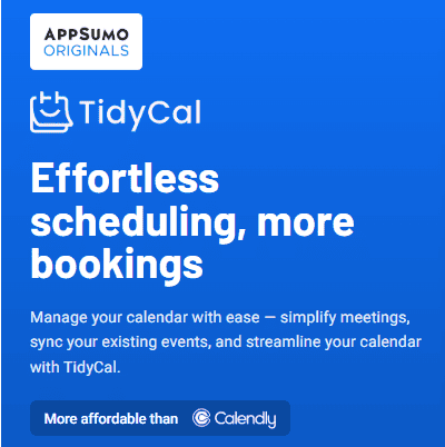 TidyCal lifetime deal review
